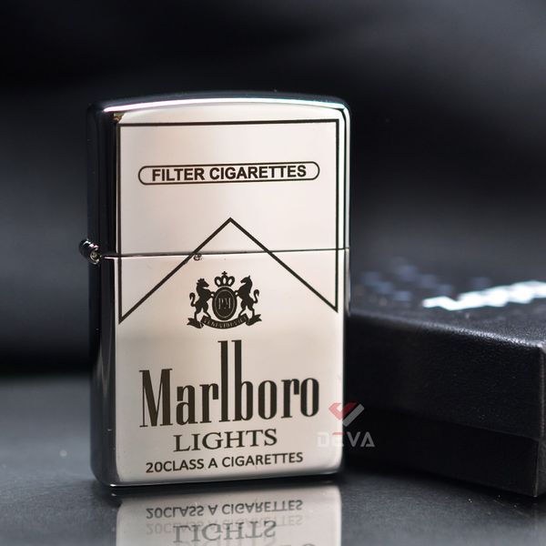 Zippo Mạ Chrome Khắc Chủ Đề Marlboro ZK99