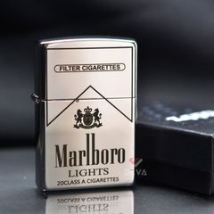 Zippo Mạ Chrome Khắc Chủ Đề Marlboro ZK99