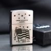 Zippo Chính Hãng Khắc CNC Cờ Mỹ ZK100