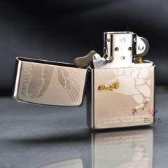 Zippo Mạ Satin Khắc Hình Đại Bàng Cách Điệu Eagle Z41