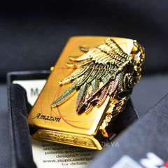 Zippo Ốp Emblem Nữ Chiến Binh Amazon Z03