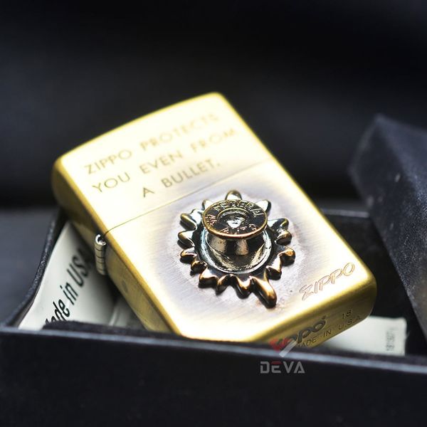 Zippo Ốp Emblem Viên Đạn Bắn ZN03