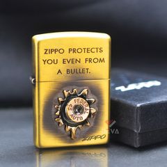 Zippo Ốp Emblem Viên Đạn Bắn ZN03