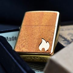 Zippo Ốp Gỗ Chủ Đề Woodchuck Flame Z303