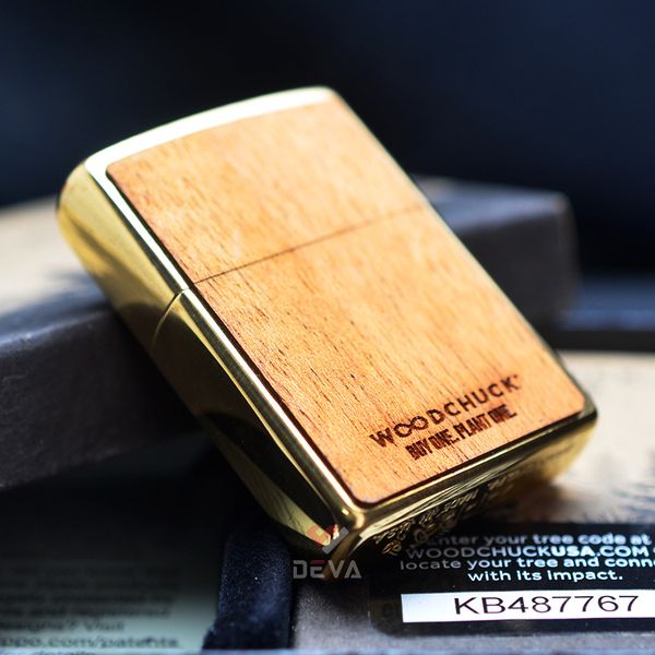 Zippo Ốp Gỗ Chủ Đề Woodchuck Flame Z303
