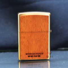 Zippo Ốp Gỗ Chủ Đề Woodchuck Flame Z303