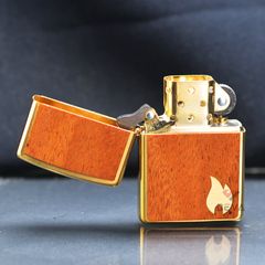 Zippo Ốp Gỗ Chủ Đề Woodchuck Flame Z303