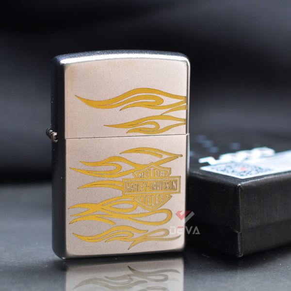 Zippo Satin Khắc Chủ Đề Harley Davidson ZK94