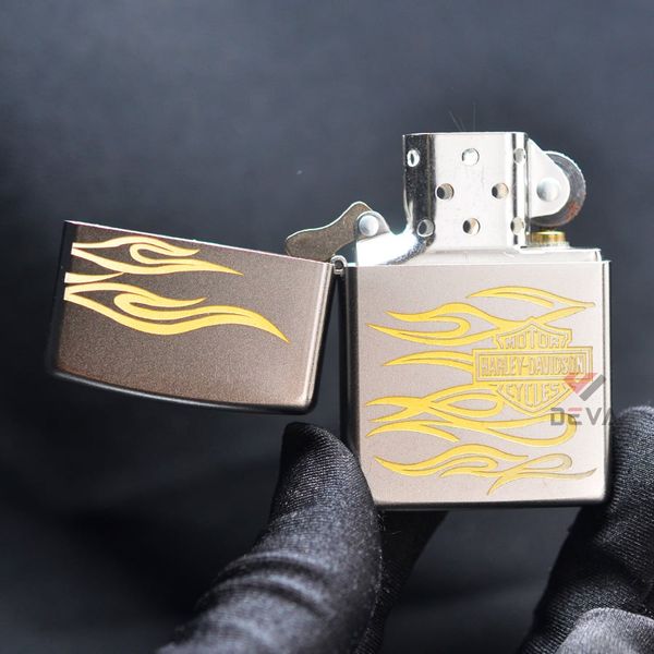 Zippo Satin Khắc Chủ Đề Harley Davidson ZK94