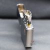 Zippo Satin Khắc Nổi Cỏ 4 Lá ZK81