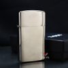 Zippo Slim Vân Trơn Xước Màu Bạc Z154