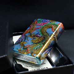 Zippo Sơn Phủ 5 Mặt Bức Tranh Rồng Bay Lượn Z159