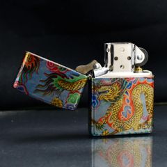 Zippo Sơn Phủ 5 Mặt Bức Tranh Rồng Bay Lượn Z159