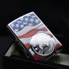 Zippo Sơn Con Tem Cờ Mỹ America Stamp On Flag Z146