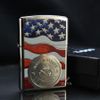 Zippo Sơn Con Tem Cờ Mỹ America Stamp On Flag Z146