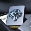 Zippo Sơn Chủ Đề Chó Sói Đen Black Wolf Z288