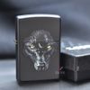 Zippo Sơn Chủ Đề Chó Sói Đen Black Wolf Z288