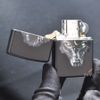 Zippo Sơn Chủ Đề Chó Sói Đen Black Wolf Z288