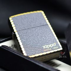 Zippo Đen Nhám Viền Gõ Búa ZK135