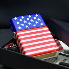 Zippo Sơn Hình Quốc Kỳ Mỹ Z168