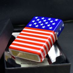 Zippo Sơn Hình Quốc Kỳ Mỹ Z168