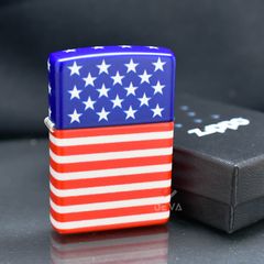 Zippo Sơn Hình Quốc Kỳ Mỹ Z168