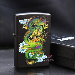 Zippo Sơn Hình Thanh Long Bay Lượn Z143