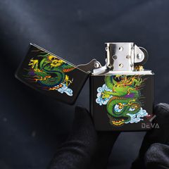 Zippo Sơn Hình Thanh Long Bay Lượn Z143