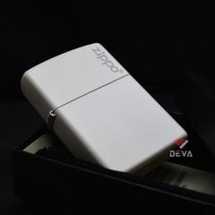 Zippo Sơn Trắng Nắp In Logo Z256