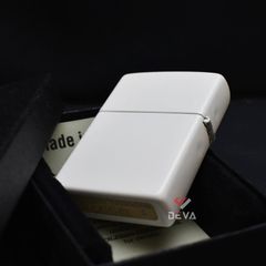 Zippo Sơn Trắng Nắp In Logo Z256