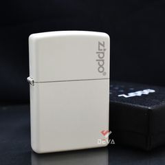 Zippo Sơn Trắng Nắp In Logo Z256