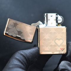 Zippo Trái tim Tình Yêu Heart Design Z326
