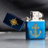 Zippo Xanh Khắc CNC Mỏ Neo ZK61
