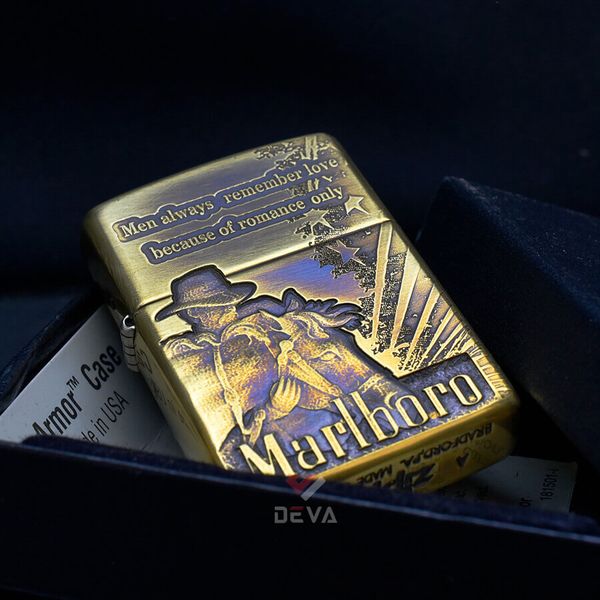 Zippo Armor Khắc Chàng Cao Bồi Marlboro Bản Giới Hạn ZD45