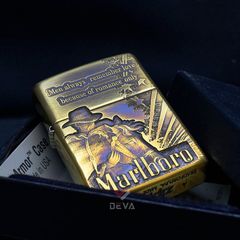 Zippo Armor Khắc Chàng Cao Bồi Marlboro Bản Giới Hạn ZD45