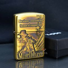 Zippo Armor Khắc Chàng Cao Bồi Marlboro Bản Giới Hạn ZD45