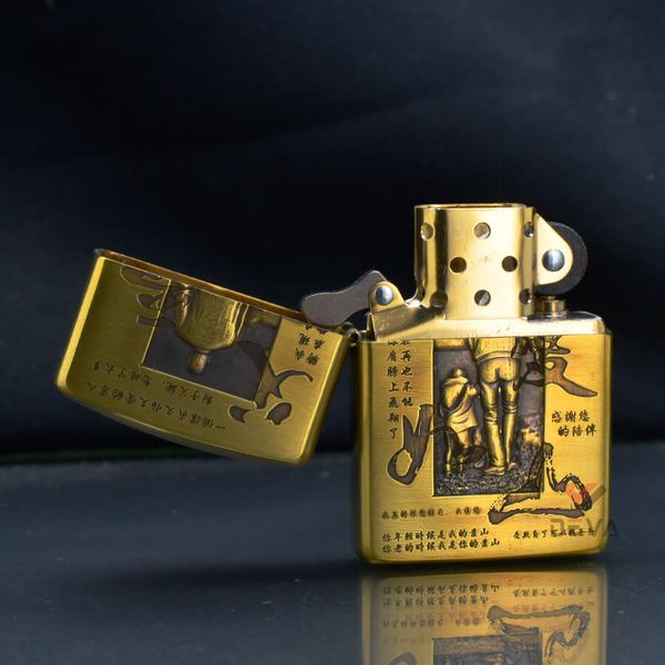 Zippo Armor Khắc Chủ Đề Công Cha Như Núi Thái Sơn ZD56
