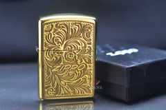 Zippo Armor Khắc Hoa Văn Venetian 2 Mặt ZN15