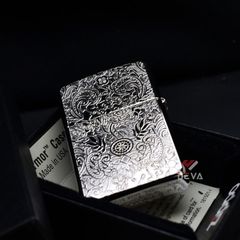 Zippo Armor khảm trai hoa văn ZN92