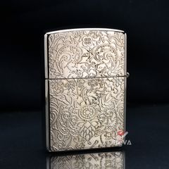 Zippo Armor khảm trai hoa văn ZN92