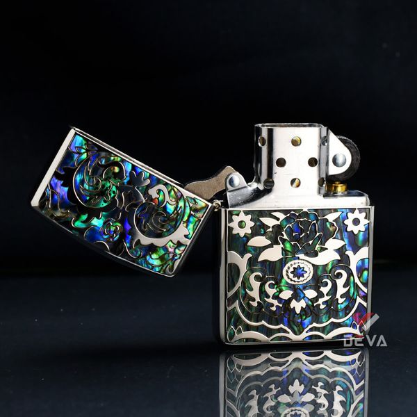 Zippo Armor khảm trai hoa văn ZN92