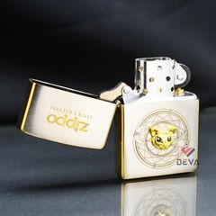 Zippo Ốp Tượng Chú Mèo May Mắn Lucky Kitten ZN23