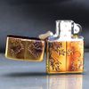 Zippo Đồng Cháy Khắc Sâu Sư Tử Hoàng Gia ZN07