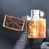 Zippo Đồng Cháy Khắc Sâu Sư Tử Hoàng Gia ZN07