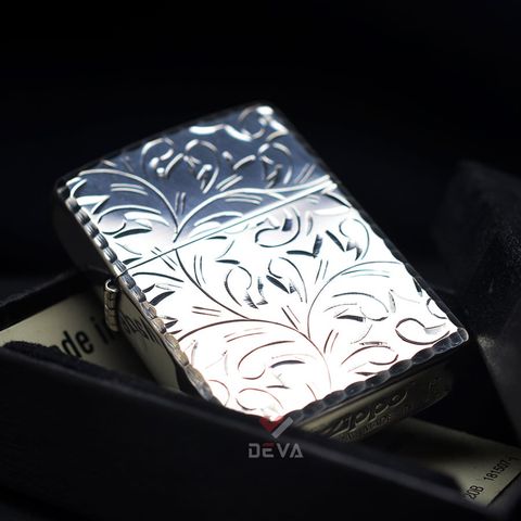 Khắc hoa văn màu bạc cổ Antique ZN52