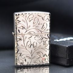 Khắc hoa văn màu bạc cổ Antique ZN52