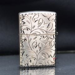 Khắc hoa văn màu bạc cổ Antique ZN52