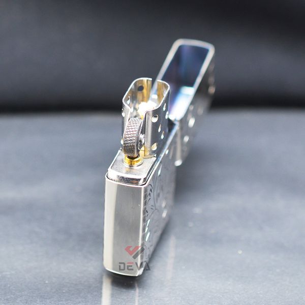 Khắc hoa văn màu bạc cổ Antique ZN52