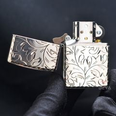 Khắc hoa văn màu bạc cổ Antique ZN52