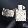 Khắc hoa văn màu bạc cổ Antique ZN52